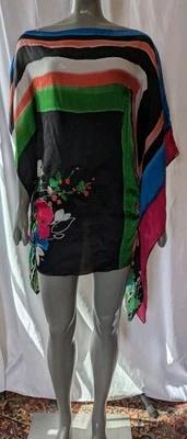 Top/vestido túnica asimétrico 100 % seda Bebe Foto 1 de 4