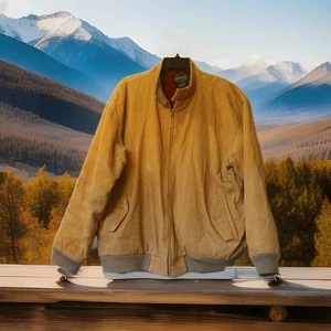 IZOD Corduroy Large Brown /Tan Jacket Coat Men’s Vintage - Picture 1 of 15