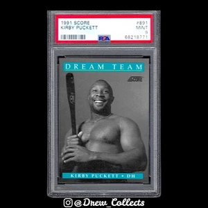 1991 Score Kirby Puckett Minnesota Twins Dream Team PSA 9 - Foto 1 di 2
