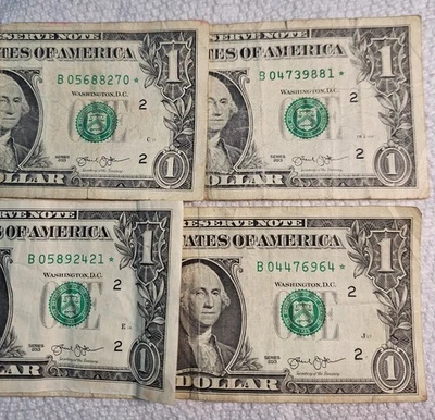2013B Star Note Duplicate All 4 Bills for$500 - Image 1 of 3