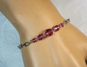 BRACCIALE CYNTHIA LYNN "CELEBRATE" ARGENTO STERLING SWAROVSKI OTTOBRE PIETRA NASCITA - Foto 1 di 1