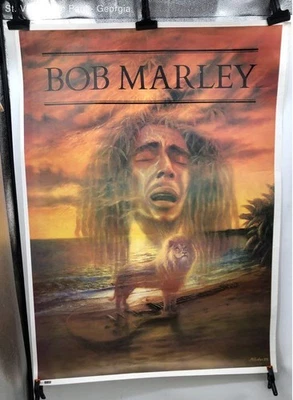 Vintage 1983 M. Horton Bob Marley Poster Reprint by Splash Manchester LTD. Great - Image 1 of 4