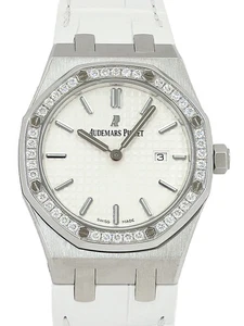 Audemars Piguet Royal Oak Bezel Diamond 67651ST.ZZ.D011CR.01 Women Quartz #TW001 - Picture 1 of 9