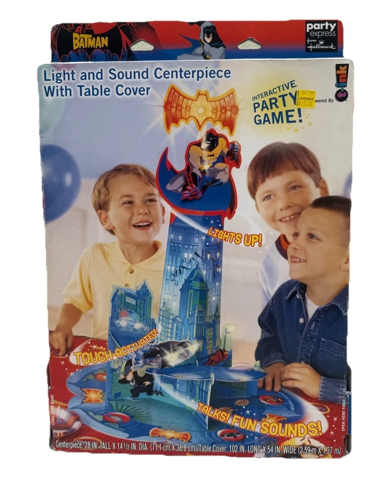 Hallmark Party Express Batman Centro de mesa interactivo Decoración 2005 ¡NUEVO! Foto 1 de 4