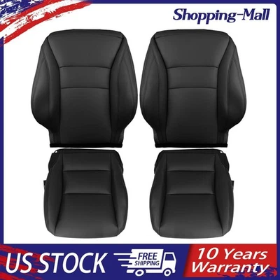 For 2013 2014 2015 2016 2017 Honda Accord Front Bottom & Top Seat Cover Black - Изображение 1 из 4