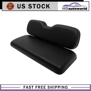Black Golf Cart Rear Cushion Set Fit For E-Z-GO ST,ST Sport,Valor models - Picture 1 of 22