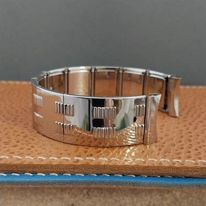 Vintage 1957 Flex-Let Mid-Century Modern Stainless Beau Jaguar unbenutzt Watch Band - Bild 1 von 9