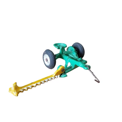 Antigua cortadora de hierro fundido arcade John Deere implemento de granja verde #423 Foto 1 de 4