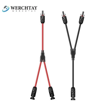 Solar Cable Y Branch Parallel Adaptor Solar Panel Connectors Adapter Outdoor - Image 1 of 4