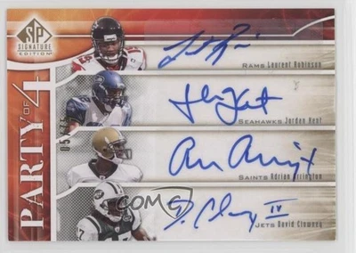 2009 SP Signature Edition /75 Laurent Robinson Jordan Kent Adrian Arrington Auto - Image 1 of 2