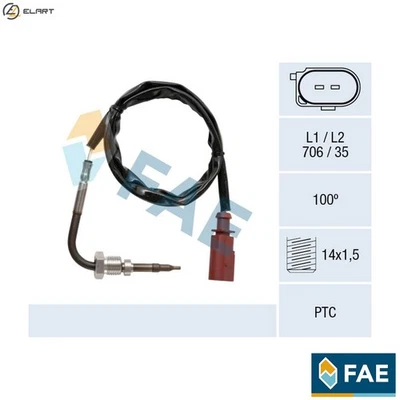 SENSOR EXHAUST GAS TEMPERATURE 68045 FOR VW CADDY/ALLTRACK/MPV/Box/Body/MPV/IV - Image 1 of 4
