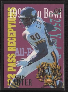 1995 Ultra #2 Cris Carter Ultra Achievements Medallón de Oro Minnesota Vikings - Imagen 1 de 2