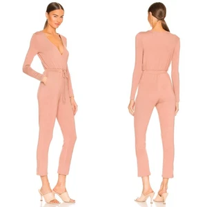 NWT Lovers + Friends Frankie Soft Knit Jumpsuit in Latte Brown Size XS - Picture 1 of 12