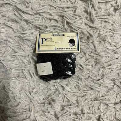 New Set Of 2 Black Perri’s English Horseback Riding Heavyweight Hair Nets - Image 1 of 2
