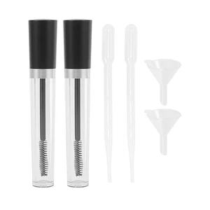 2 Sets Drop Tube Bottling Mascara Containers Empty Liquid Eyeliner Refillable - Picture 1 of 11