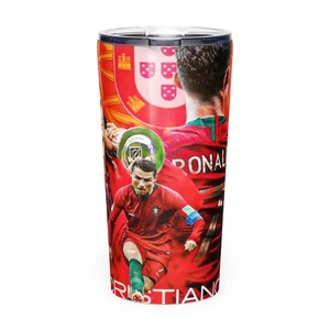 Ronaldo Portugal World Cup Tapered stainless steel tumbler - NEW - Picture 1 of 3