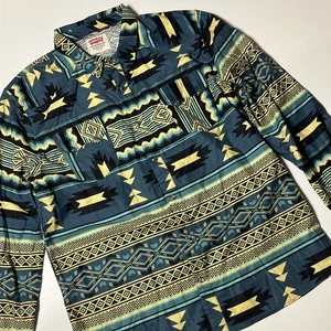 Levi's Aztec Snap Button Up Shirt Mens XXL Rancher Sawtooth Rare Western Top - Picture 1 of 9