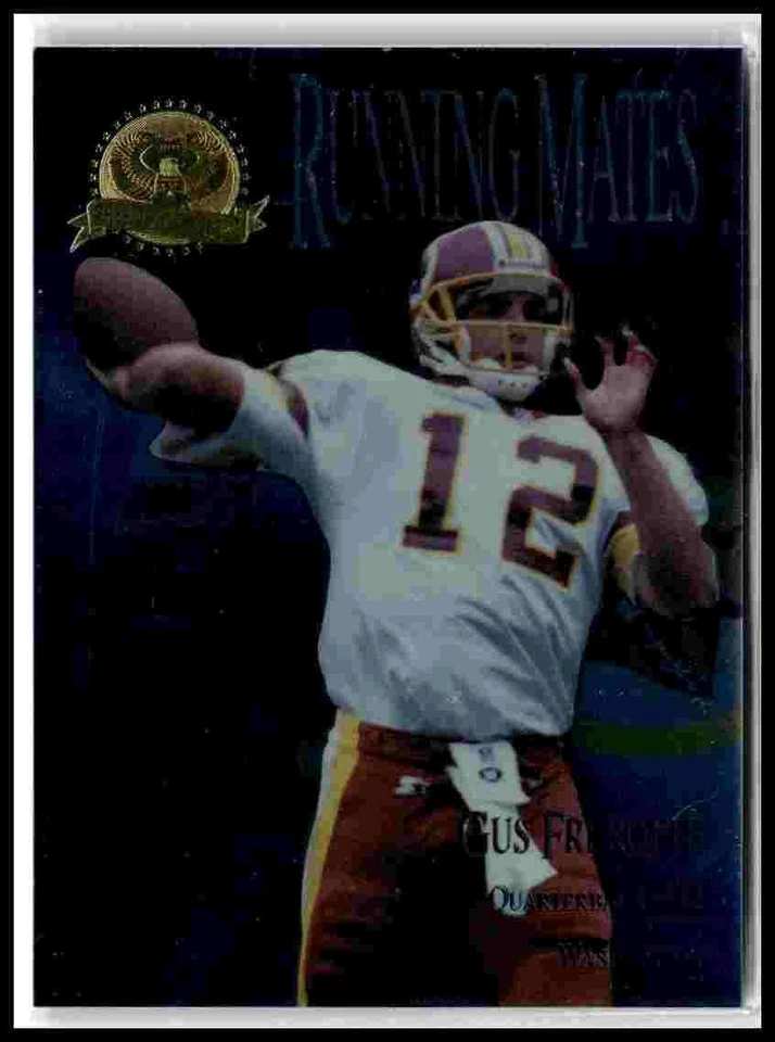 1996 Edge President's Reserve #RM9 Gus Frerotte Terry Allen Running Mates #/2000 - Image 1 of 2