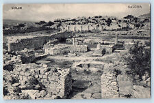 Solin Salona Split-Dalmatia Croatia Postcard Ruins of Buildings c1910
