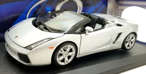 Maisto 1/18 Scale Diecast 46629G - Lamborghini Gallardo Spyder - Silver - Picture 1 of 5