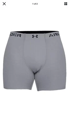 Under Armour UA ArmourVent Malla BoxerJock 6 pulgadas Para hombres 4XL Gris Calzoncillo Boxer Nuevo Foto 1 de 4