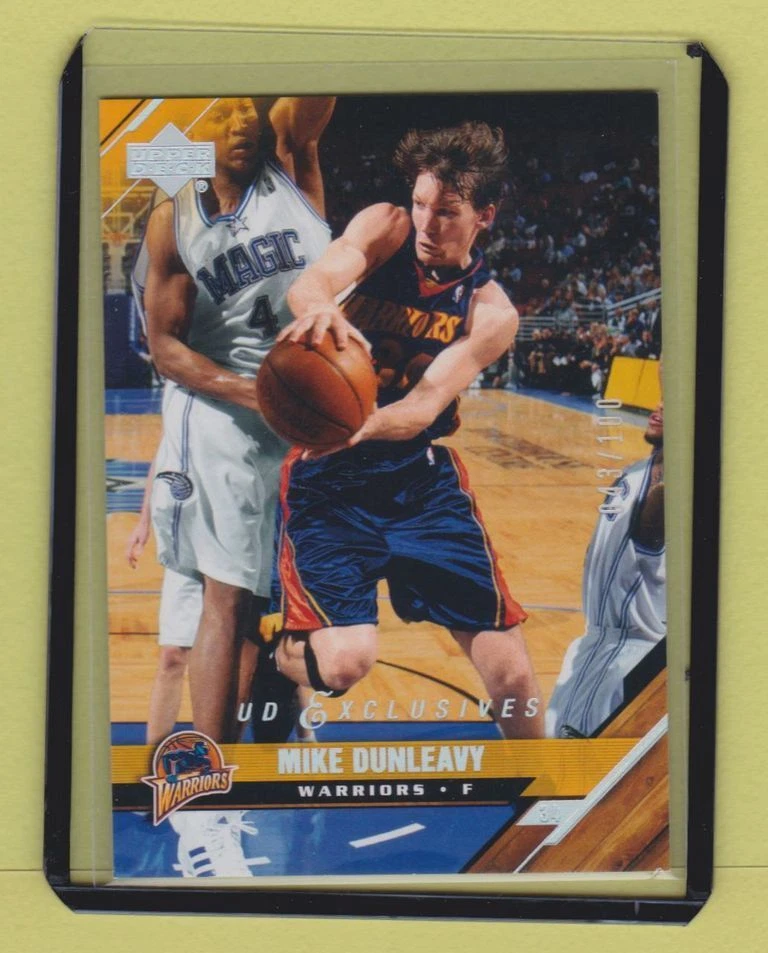 2005-06 Upper Deck Exclusives Silver Mike Dunleavy Jr #43/100 Warriors - Image 1 of 1