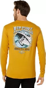 Camiseta Rip Curl MOSTAZA Para Hombre Triturada Hasta Muerta Mangas Largas, Grande - Imagen 1 de 4
