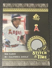 Rod Carew 2007 SP Legendary Cuts A Stitch in Time Jersey - California Angels HOF