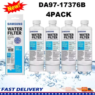 4 PACK Genuine Samsung DA97-17376B HAF-QIN/EXP REFRIGERATOR Water Filter - Image 1 of 4