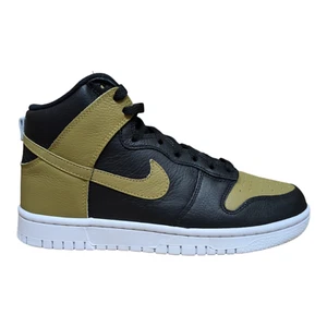 Nike Women's Dunk Hi By You Custom - Black/Golden Moss - US Size 8 - DV2272-900 - Picture 1 of 5