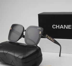 Chanel Sunglasses For Women Oversized Sunglasses Black Frame / Gray Lens - Picture 1 of 4
