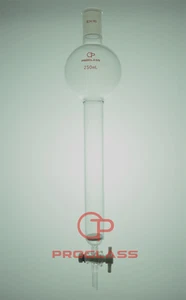 Lab Fritted Chromatography Column 30mm=OD 250mL Flask 24/40 Joint - Imagen 1 de 1