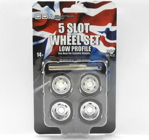 1:24 Scale Wheel and Tyre Set – Low Profile 5 Slot Style by DDA - Picture 1 of 1