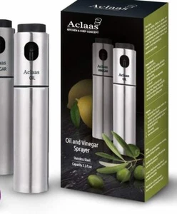 Elegant Olive Oil & Vinegar Sprayer fo Salad & Grill Kitchen Stainless steel NIB - Picture 1 of 4