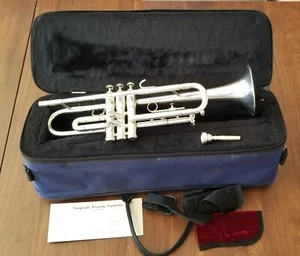 RARE Getzen 490s Silver Trumpet Advanced Student Bb EXC - Picture 1 of 12