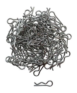  Clips corporales de acero galvanizado de radiocontrol medio Apex RC Products 1/10 - 100 piezas #4026 - Imagen 1 de 3