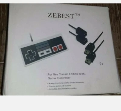 Classic NES Controllers For NES Classic Edition 12ft Cord  new in box  - Image 1 of 3