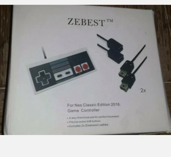 Classic NES Controllers For NES Classic Edition 12ft Cord  new in box  - Image 1 of 3