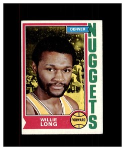 1974-75 TOPPS BASKETBALL CARD DENVER NUGGETS #202 WILLIE LONG