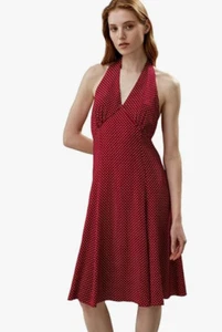 LilySilk 100% Silk Dress for Women V Neck Mid Length SIZE 6 - Picture 1 of 6