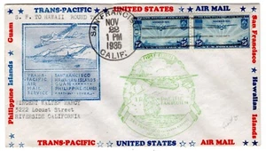 F14-1a C20 H.Ioor FDC Pan-American Clipper Flight San Francisco CA - Honolulu HI - Picture 1 of 2