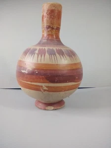 Ton Keramik Vase Art, 11 und 8 cm, Deko Keramik Design braun orange hellbraun - Bild 1 von 19