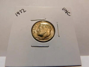 1972 non circolato senza marchio di zecca Roosevelt Dime-da US Mint Set - Foto 1 di 2