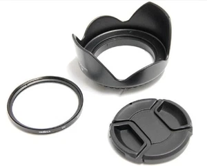 55 mm Objektivhaube Kappe UV Filter für Sony A200 A230 A290 18-70 mm Kit - Bild 1 von 4