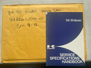 89-90 KAWASAKI MODEL SERVICE SPECS. 99926-1016-01 SM9-32 - Picture 1 of 1