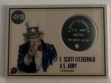 2023 Historic Autographs 1918:End Of The Great War Dog Tag- F. Scott Fitzgerald