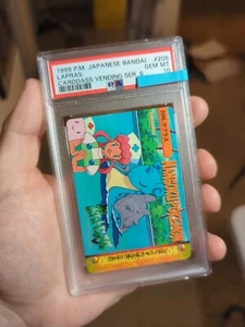 Pokemon Japanese Bandai Carddass Anime Collection #206 Nurse Joy Lapras PSA 10 - Picture 1 of 3