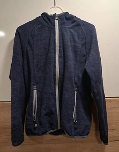 McKINLEY Hooded Jacket Full Zip Boys EU 140 10 Yrs Navy Blue - FREE SHIPPING!!! - Picture 1 of 3