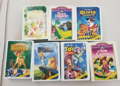 Lot Of 7 Disney Happy Meals 1996 Figurines Bambi Winnie Toy story Oliver Lion - Image 1 of 4