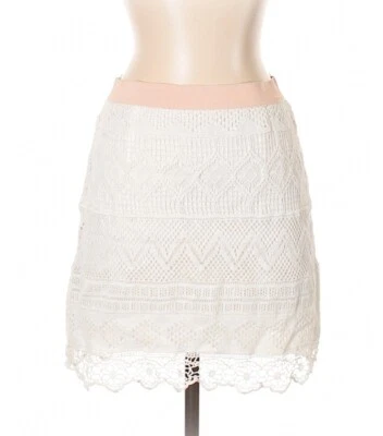 Falda Forrada Crochet American Eagle Outfitters Blanca/Rosa Rubor. Talla 4 Foto 1 de 4